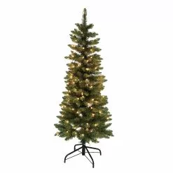 Coupon ⌛ 4.5ft. Pre-Lit Artificial ❄ Christmas Tree, Clear Lights by Ashland® ????