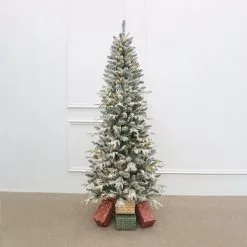 Cheapest ???? 7ft. Pre-Lit Snowy Spruce Artifical ???? Christmas Tree, Warm White Micro LED Lights by Ashland® ???? -Ashland Sales 10694616 2