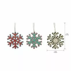 Outlet ⭐ Assorted Wood Snowflake Ornament by Ashland® ???? -Ashland Sales 10697717 3