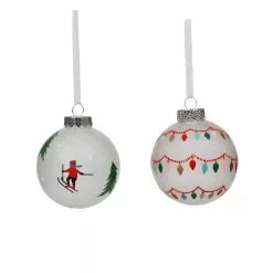 Promo ???? Assorted Decorated Glass Ball Ornament by Ashland® ❤️