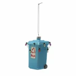 Wholesale ???? 4" Blue Glass Trash Can Ornament by Ashland® ???? -Ashland Sales 10697978 3