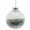 Flash Sale ???? Clear Glitter Plastic Ball Ornament by Ashland® ❄ Christmas ???? -Ashland Sales 10697996 1