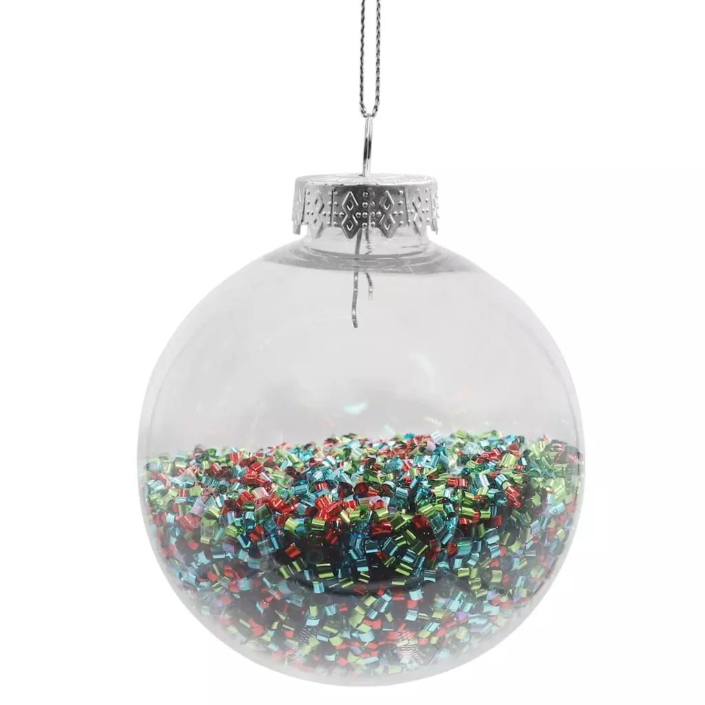Flash Sale ???? Clear Glitter Plastic Ball Ornament by Ashland® ❄ Christmas ???? 3 Flash Sale ???? Clear Glitter Plastic Ball Ornament by Ashland® ❄ Christmas ????