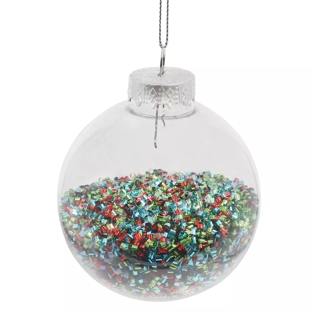 Flash Sale ???? Clear Glitter Plastic Ball Ornament by Ashland® ❄ Christmas ???? 4 Flash Sale ???? Clear Glitter Plastic Ball Ornament by Ashland® ❄ Christmas ???? - Image 2
