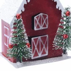 Budget ❤️ 3.25'' Red Barn Metal ???? Christmas Ornament by Ashland® ⌛ -Ashland Sales 10698012 2