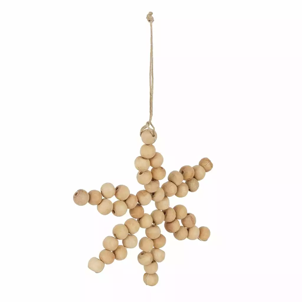 Cheap ???? 5'' Star Wooden Bead Ornament by Ashland® ✨ 4 Cheap ???? 5'' Star Wooden Bead Ornament by Ashland® ✨ - Image 2
