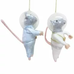 Budget ???? Assorted Wool Space Mouse Ornament by Ashland® ???? -Ashland Sales 10698353 2