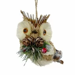 Discount ???? Owl with Pine & Berry Ornament by Ashland® ????