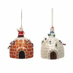 Best reviews of ???? Assorted 3.3'' Igloo Collectible Glass ???? Christmas Ornament by Ashland® ????