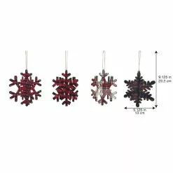Buy ???? Assorted Plaid Snowflake Ornament by Ashland® ???? -Ashland Sales 10698406 3