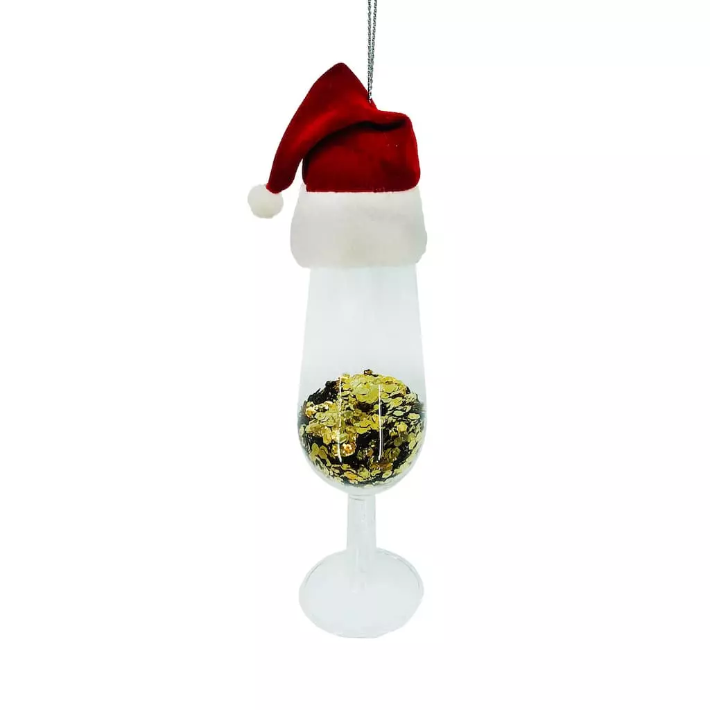 Buy ???? Wine Glass with Santa Hat Ornament by Ashland® ???? 4 Buy ???? Wine Glass with Santa Hat Ornament by Ashland® ???? - Image 2