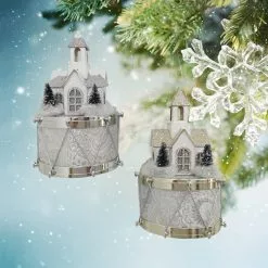 Budget ???? Assorted Paper House on Drum Ornament by Ashland® ???? -Ashland Sales 10698435 2
