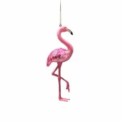 Budget ???? 6" Glass Pink Flamingo Ornament by Ashland® ⭐