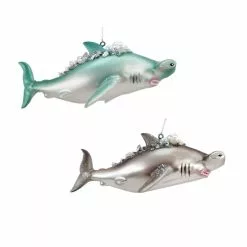 Promo ???? Assorted Glass Shark Ornament by Ashland® ❤️