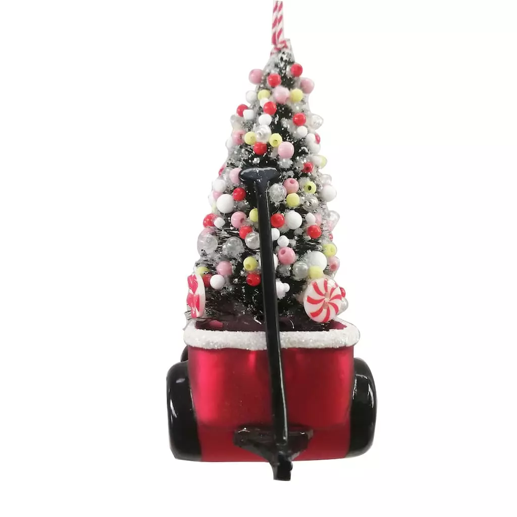 Brand new ✨ Glass Wagon with Tree Ornament by Ashland® ⌛ 4 Brand new ✨ Glass Wagon with Tree Ornament by Ashland® ⌛ - Image 2