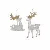Brand new ???? Assorted Clear & Glittery Gold Deer Ornament by Ashland® ????