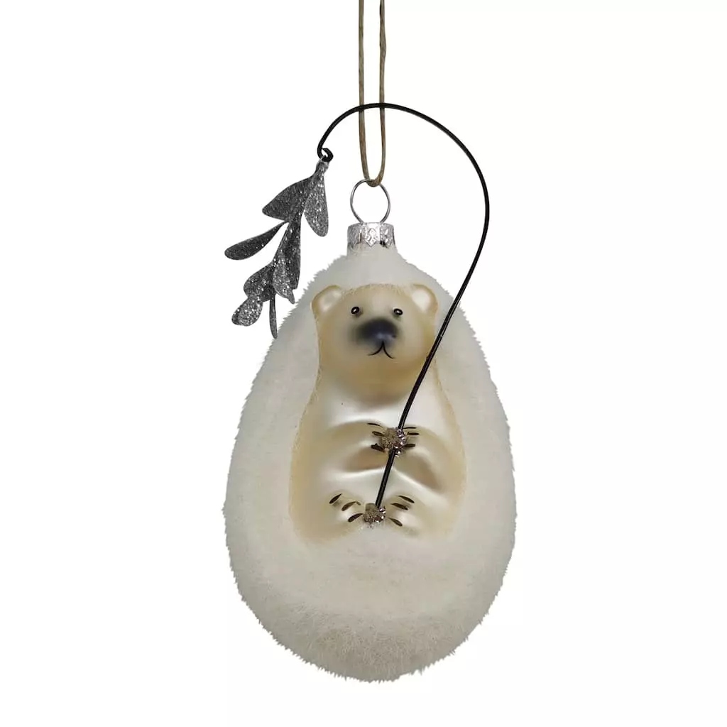 Hot Sale ???? White Glass Hedgehog Ornament by Ashland® ???? 3 Hot Sale ???? White Glass Hedgehog Ornament by Ashland® ????