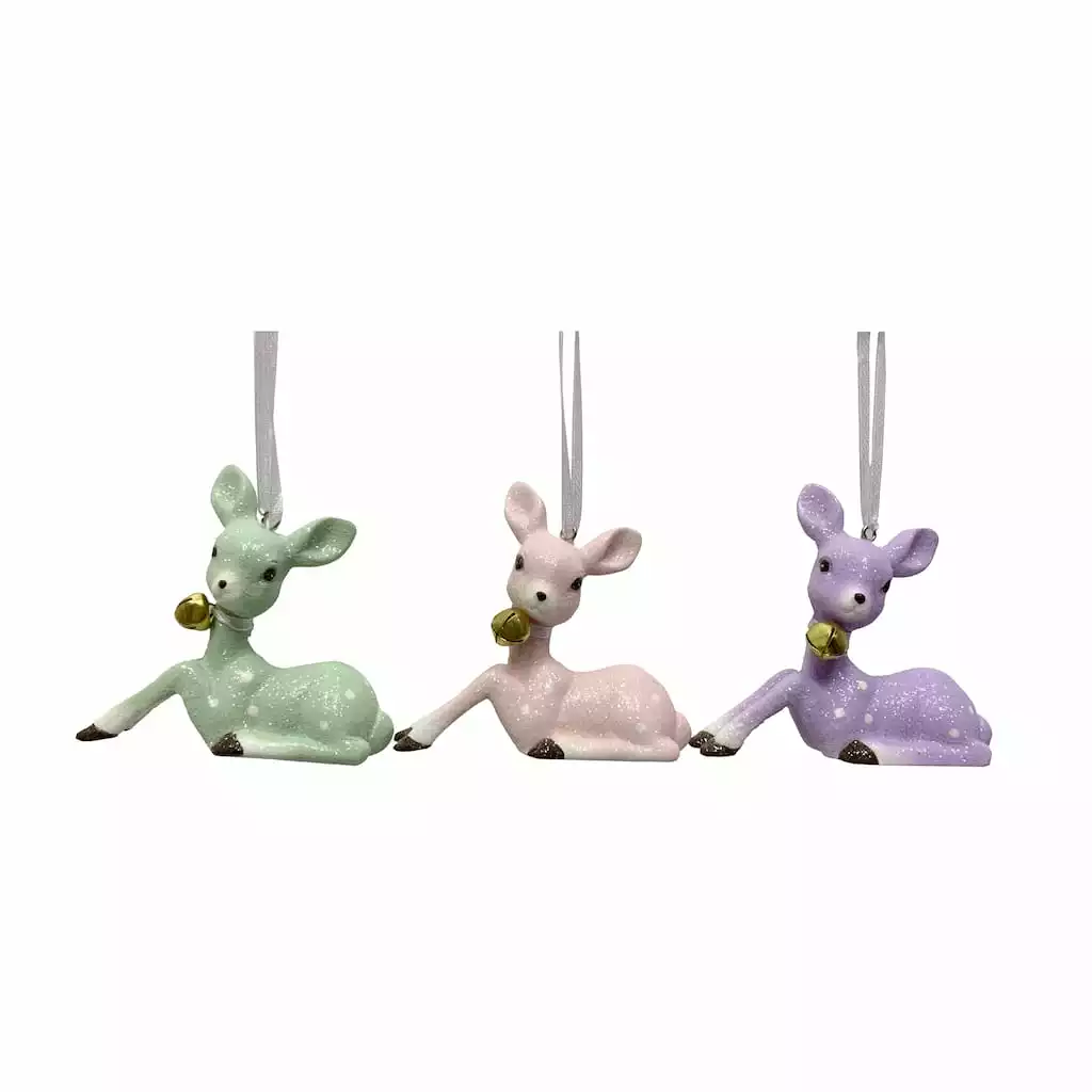 Buy ⭐ Assorted Vintage Deer Ornament by Ashland® ???? 3 Buy ⭐ Assorted Vintage Deer Ornament by Ashland® ????