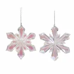 Flash Sale ???? Assorted Iridescent Acrylic Snowflake ???? Christmas Ornament by Ashland® ????