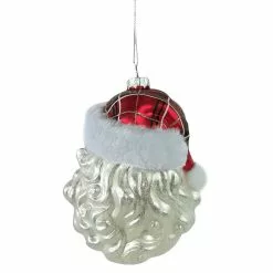 Best Pirce ???? 5" Glass Santa Head Ornament by Ashland® ???? -Ashland Sales 10698640 3