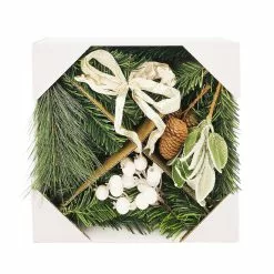 Budget ???? DIY White Berry, Pine Leaf & Pinecone Wreath Kit by Ashland® ????