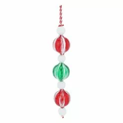Promo ✔️ Assorted Glass & Wood Peppermint Bubble Ornament by Ashland® ???? Christmas ❤️ -Ashland Sales 10698752 4