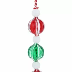 Promo ✔️ Assorted Glass & Wood Peppermint Bubble Ornament by Ashland® ???? Christmas ❤️ -Ashland Sales 10698752 5