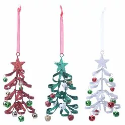 Coupon ???? Assorted 2.5'' Tree with Bells Collectible Metal Ornament by Ashland® ????