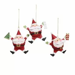 New ???? Assorted Glitter Santa Ornament by Ashland® ????