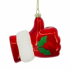 Coupon ???? Santa Thumbs Up Glass Ornament by Ashland® ???? -Ashland Sales 10698794 2