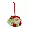 Top 10 ???? Santa & Snowman Heart Glass Ornament by Ashland® ????