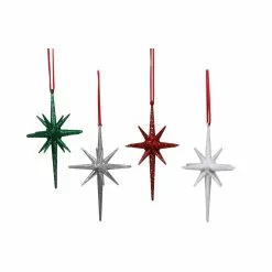 Brand new ???? Assorted 5.5" Glitter Starburst Ornament by Ashland® ✔️