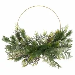 Brand new ???? 20" Pine & Gold Hoop Wreath by Ashland® ???? Christmas ????