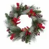 Buy ???? 24" Flocked Pinecone & Berry Wreath by Ashland® ???? -Ashland Sales 10698902 1