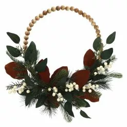 Brand new ???? 24" Pine, Berry & Eucalyptus Bead Hoop Wreath by Ashland® ????
