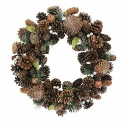 Cheap ???? 20" Glitter Pinecone & Bell Wreath by Ashland® ????