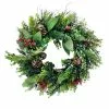 Brand new ???? 24" Sugar Eucalyptus, Red Berry & Pinecone Wreath by Ashland® ????