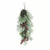 Wholesale ???? 24" Flocked Leaf Pinecone & Berry Teardrop by Ashland® ???? -Ashland Sales 10698933 1
