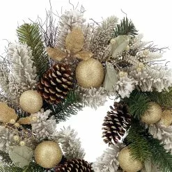 Budget ❤️ 24" Gold Ornament, Pinecone & Berry Wreath by Ashland® ⭐ 5 Budget ❤️ 24" Gold Ornament, Pinecone & Berry Wreath by Ashland® ⭐ -Ashland Sales 10698939 2