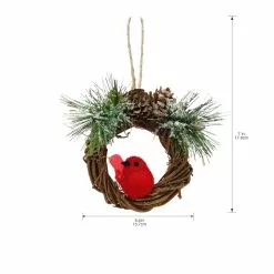 Hot Sale ???? Wreath with Cardinal Ornament by Ashland® ???? -Ashland Sales 10698952 3
