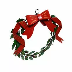 Buy ???? 16" Berry, Leaves & Bow Metal Wall Wreath by Ashland® ???? -Ashland Sales 10698959 3