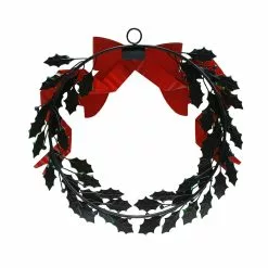 Buy ???? 16" Berry, Leaves & Bow Metal Wall Wreath by Ashland® ???? -Ashland Sales 10698959 4