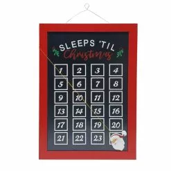 Budget ???? 19" Sleeps Til ???? Christmas Wall Decoration by Ashland® ????