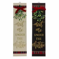 Brand new ???? Assorted 24'' Meet Me Mistletoe Wall Sign by Ashland® ????