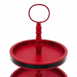 Budget ???? 14'' Red 2-Tier Tray Tabletop Décor by Ashland® ???? -Ashland Sales 10698995 3