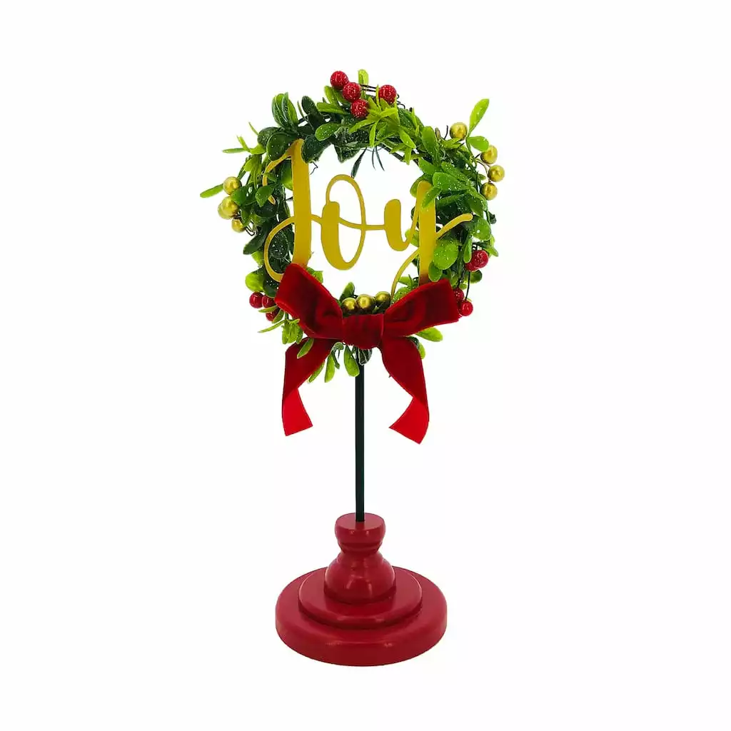 Budget ???? Assorted 10.8'' Wreath on Stand Tabletop Décor by Ashland® ???? 4 Budget ???? Assorted 10.8'' Wreath on Stand Tabletop Décor by Ashland® ???? - Image 2