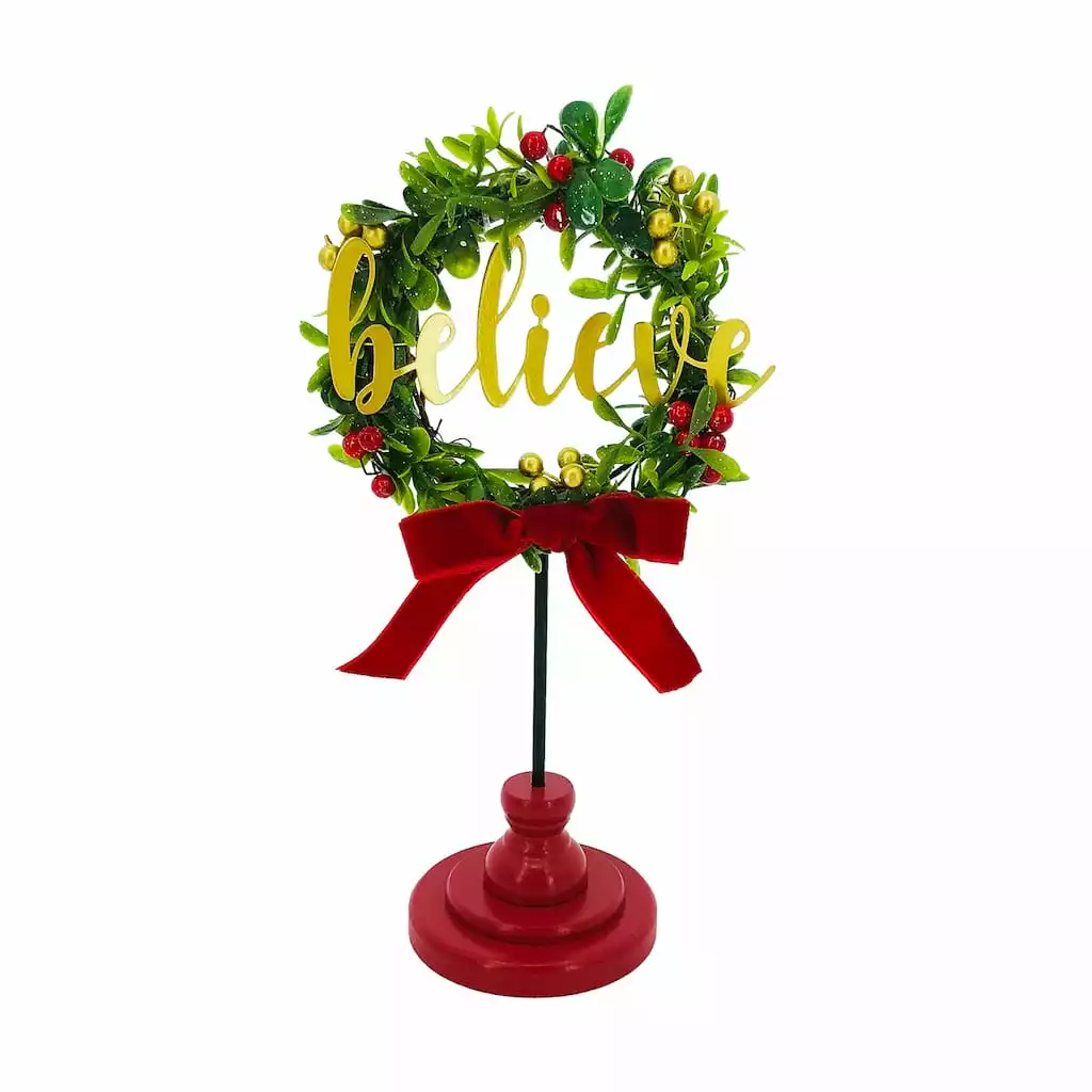 Budget ???? Assorted 10.8'' Wreath on Stand Tabletop Décor by Ashland® ???? 5 Budget ???? Assorted 10.8'' Wreath on Stand Tabletop Décor by Ashland® ???? - Image 3