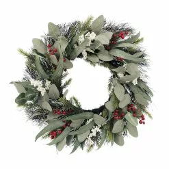 Cheap ???? 24" Eucalyptus & Berries Wreath by Ashland® ????