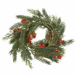 Buy ???? 5ft. Pine Leaf Coil Garland with Berries by Ashland® ✨