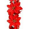 Best deal ???? 6ft. Red Satin Poinsettia Chain Garland by Ashland® ???? -Ashland Sales 10699060 1